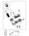 Diagram for Jeep Oil Filter - 68308741AB
