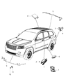 Diagram for Chrysler Town & Country Parking Assist Distance Sensor - 1EW63TZZAA