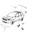 Diagram for Ram 3500 Parking Assist Distance Sensor - 1EW63TZZAA