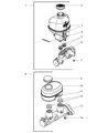 Diagram for Ram 3500 Brake Master Cylinder - 5093408AA