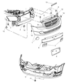 Diagram for 2011 Dodge Caliber Bumper - 5183394AE