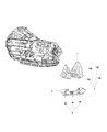 Diagram for 2020 Ram 1500 Transmission Mount - 68264801AB