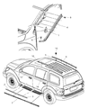 Diagram for 2009 Chrysler Aspen Weather Strip - 55364718AB