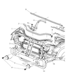Diagram for 2006 Jeep Commander Radiator Support - 55396492AB