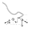 Diagram for 2000 Jeep Wrangler Sway Bar Link - 52088896AA