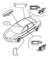 Diagram for Chrysler PT Cruiser Dome Light - 4762566