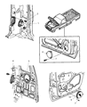 Diagram for Dodge Dakota Car Speakers - 56043108AA