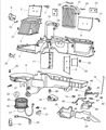 Diagram for 1997 Jeep Grand Cherokee Blower Motor Resistor - 4883692AA
