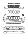 Diagram for 2016 Jeep Compass Bumper - 68213194AA