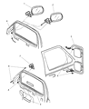 Diagram for Dodge Ram Wagon Mirror Cover - 55077072AA