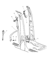 Diagram for 2005 Jeep Liberty Seat Belt - 6506475AA