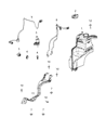 Diagram for 2021 Jeep Wrangler Washer Reservoir - 68382597AB