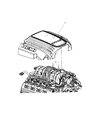 Diagram for Dodge Charger Engine Cover - 4591895AH