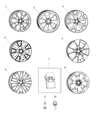 Diagram for Jeep Cherokee Spare Wheel - 5SN87AAAAB