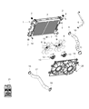 Diagram for Dodge Viper Cooling Fan Assembly - 68034687AA