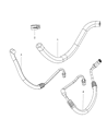 Diagram for 2010 Jeep Wrangler Power Steering Hose - 52059900AF