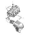 Diagram for 2017 Dodge Challenger Air Intake Coupling - 68338662AA