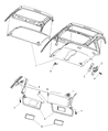 Diagram for Dodge Dakota Sun Visor - 5GE13TL2AD