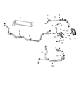 Diagram for Jeep Transmission Oil Cooler Hose - 68283400AE