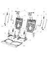 Diagram for 2012 Dodge Journey Seat Cushion - 68039189AA