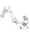 Diagram for Jeep Liberty EGR Valve Gasket - 53034006AB