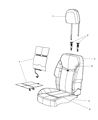 Diagram for 2014 Dodge Avenger Seat Cover - 5MY25DX9AA