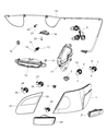 Diagram for 2007 Dodge Avenger Light Socket - 68052289AA