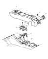 Diagram for Chrysler PT Cruiser Center Console Base - RK06WL8AE