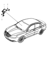 Diagram for Dodge Avenger Yaw Sensor - 56038983AA