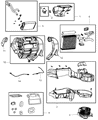 Diagram for 2006 Chrysler PT Cruiser Blend Door Actuator - 5179488AA