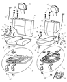 Diagram for 2004 Jeep Grand Cherokee Seat Cushion - XR181DVAA