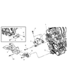 Diagram for 2006 Chrysler PT Cruiser Transmission Mount - 4668966AC