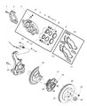 Diagram for 2006 Dodge Durango Brake Pad - 5139733AA