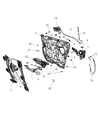 Diagram for 2011 Dodge Journey Door Latch Assembly - 4589917AB