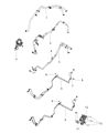 Diagram for Ram Transmission Oil Cooler Hose - 68231457AB