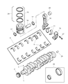 Diagram for Mopar Piston Ring Set - 4429709