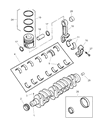 Diagram for 1991 Dodge W250 Piston Ring Set - 4429709