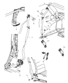 Diagram for 2007 Jeep Wrangler Seat Belt - 5KN771DVAA