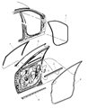 Diagram for 2008 Chrysler Pacifica Weather Strip - 4894475AE