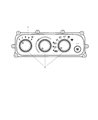 Diagram for 2005 Dodge Stratus A/C Switch - 5018866AA