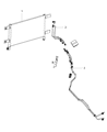 Diagram for 2022 Ram 2500 Transmission Oil Cooler Hose - 68359844AD