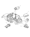 Diagram for 2007 Jeep Wrangler Air Bag Control Module - 68004222AB