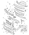 Diagram for 2004 Chrysler Town & Country Dash Panels - 5020110AD