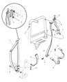 Diagram for 1997 Jeep Wrangler Seat Belt - 5FU06LAZ