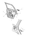 Diagram for 2000 Jeep Grand Cherokee Door Handle - 5FW46GW7AB