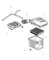 Diagram for 2001 Jeep Grand Cherokee Air Filter - 53007386AB