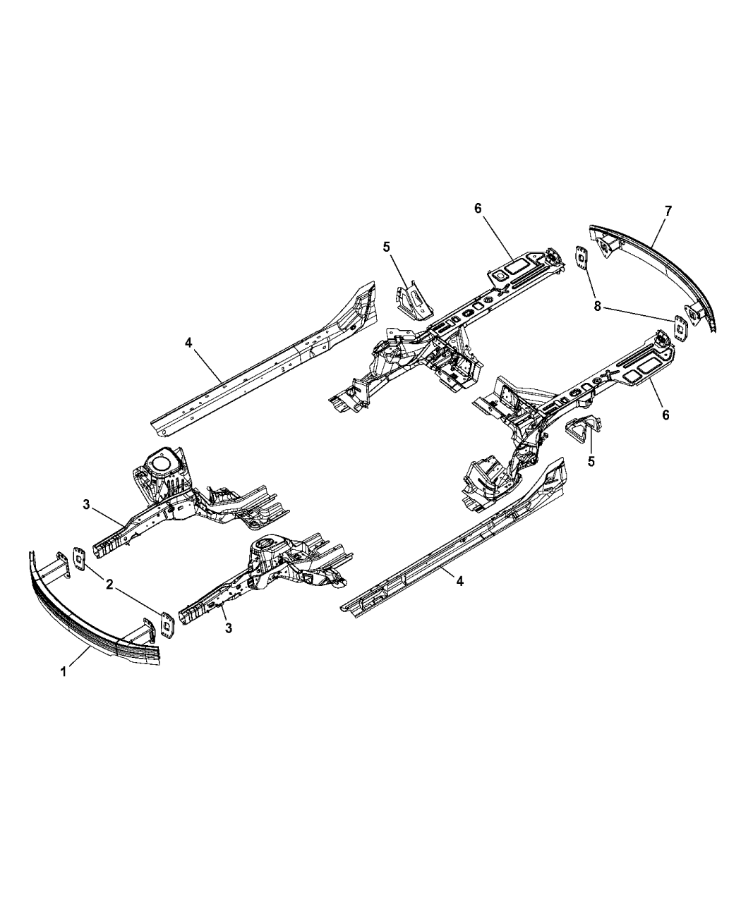 2017 Chrysler 200 Frame