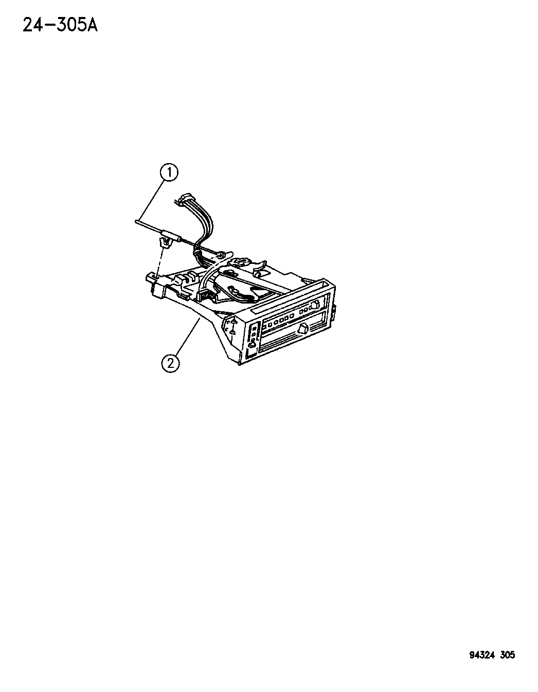1996 Dodge Dakota Control, Heater Mopar Parts Giant