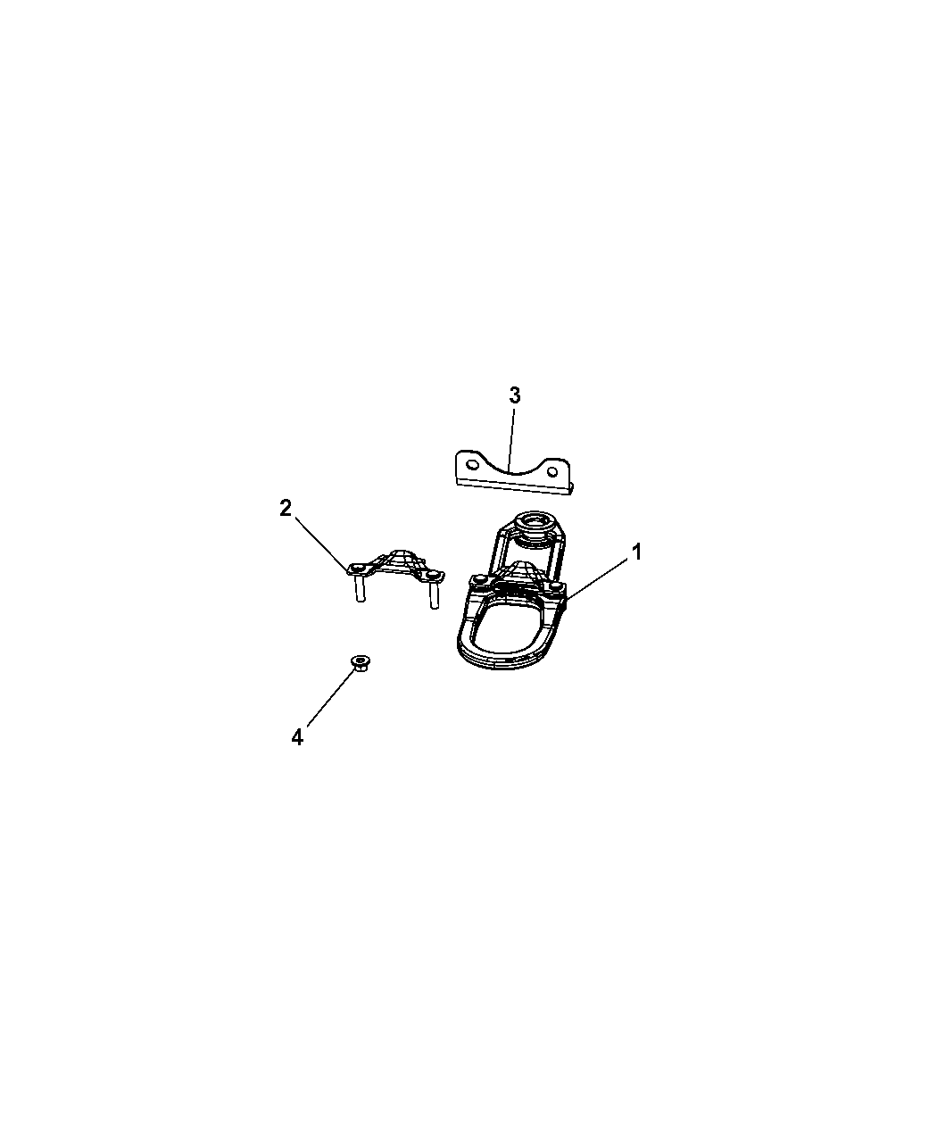 2008 Chrysler Aspen Tow Hooks, Front