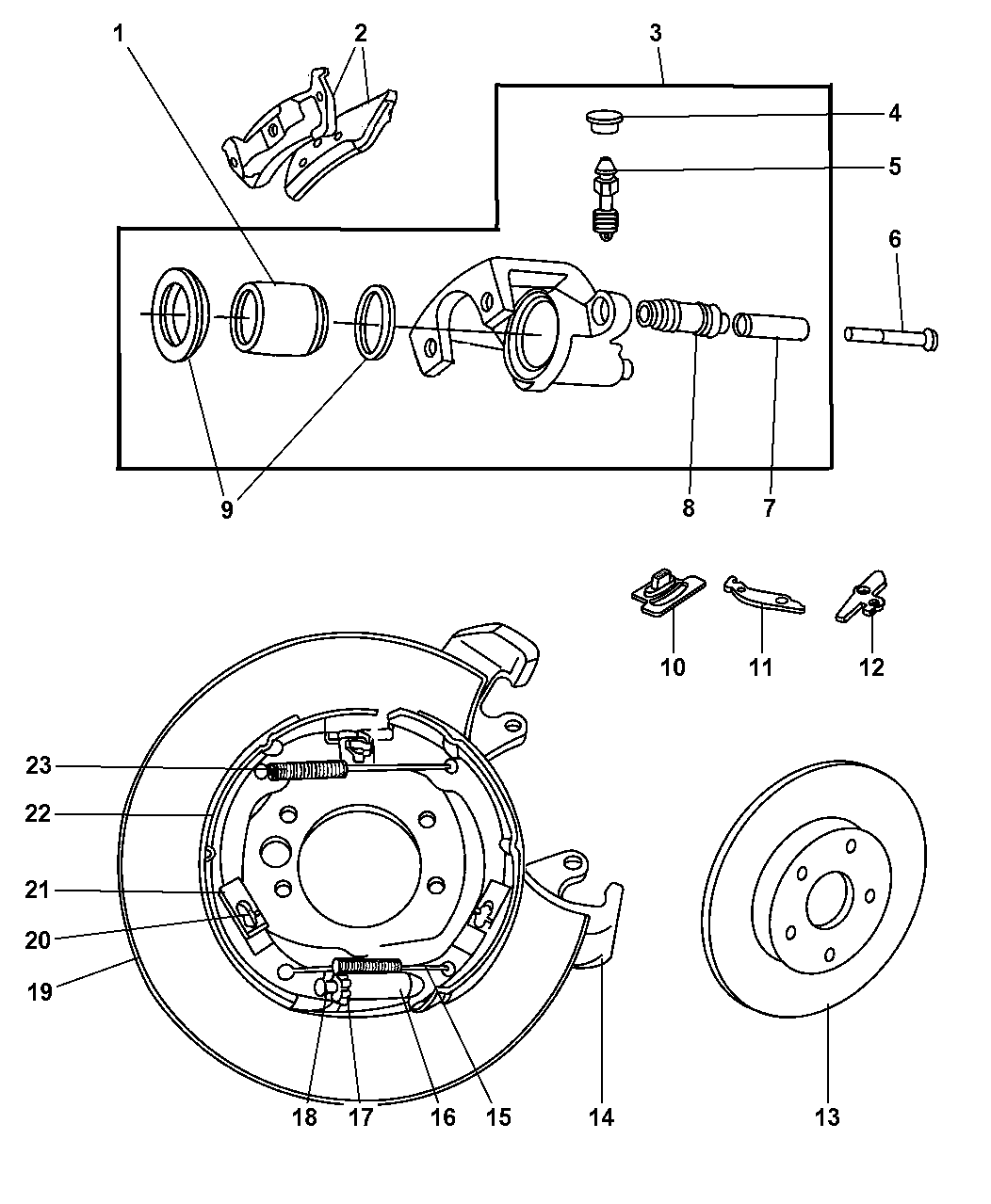 1998 Jeep Grand Cherokee Brakes, Rear Mopar Parts Giant